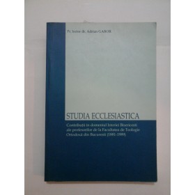  STUDIA  ECCLESIATICA  -  Adrian  GABOR